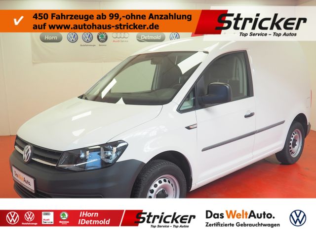 Ein Volkswagen Caddy der zum Leasing angeboten wird.