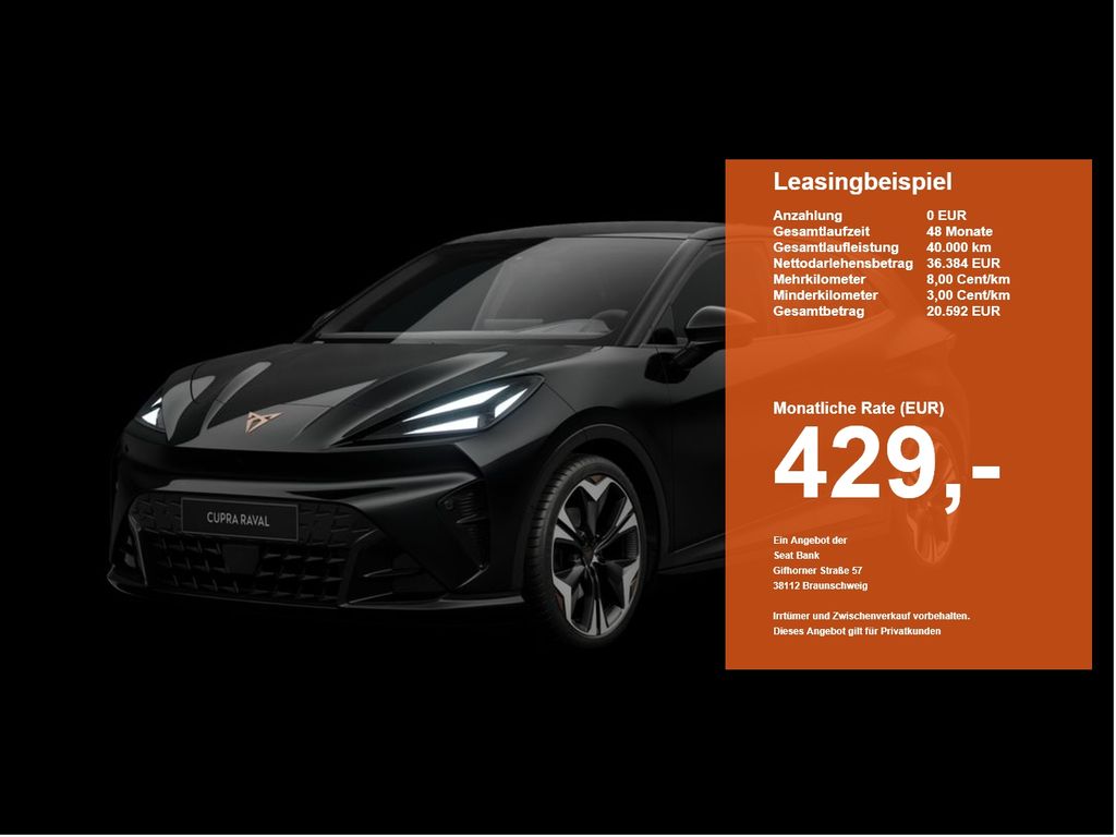 Cupra Raval 155 kW 52 kWh Endurance
