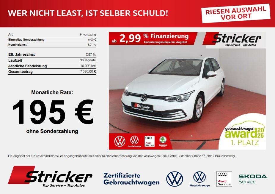 Volkswagen Golf Life 1.5eTSI 195,-ohne Anzahlung DSG Navi A