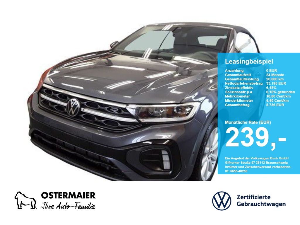 Volkswagen T-Roc Cabriolet R-LINE BLACK STYLE 1.5TSI 150PS
