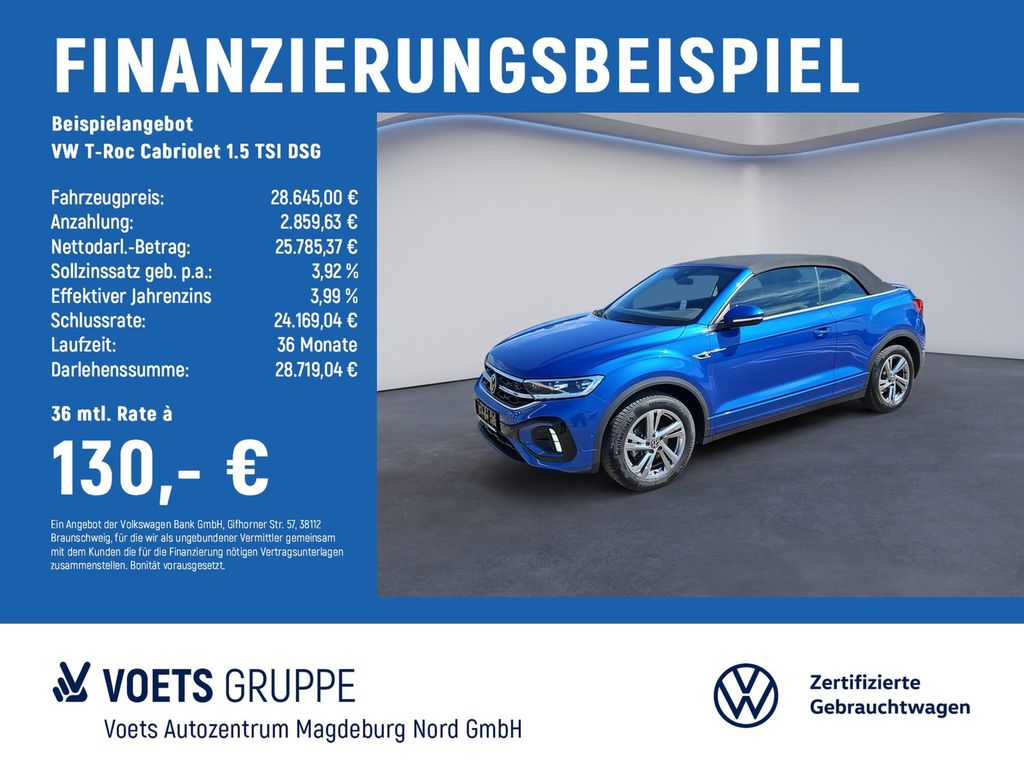 T-Roc Cabriolet 1.5 TSI DSG R-Line LED+NAVI+ACC