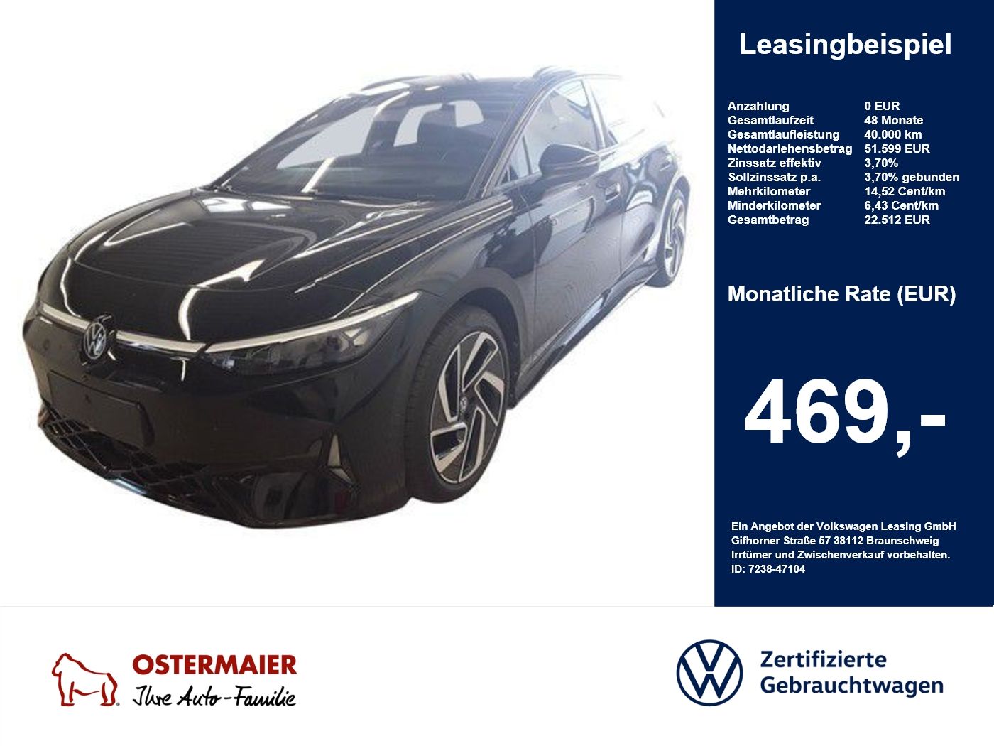 Volkswagen ID.7 Tourer GTX 340PS 4M ACC.5J-G.WÄRMEPU foto 1