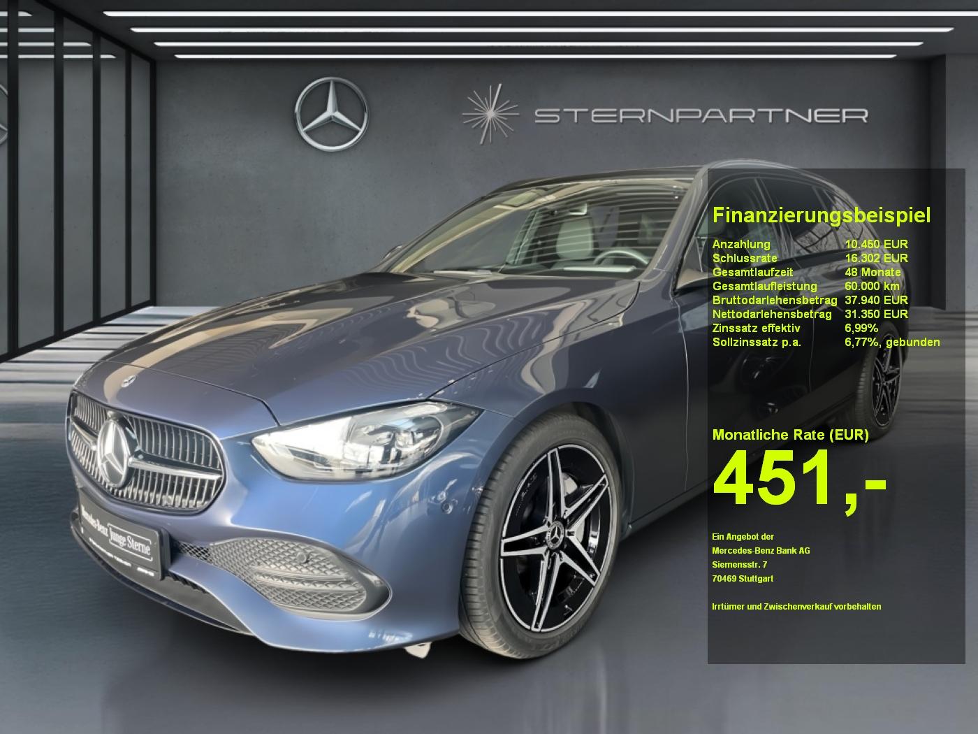 Mercedes-Benz C 300 4M T AVANTGARDE+PANO+AHK+VOLLLEDER+360°