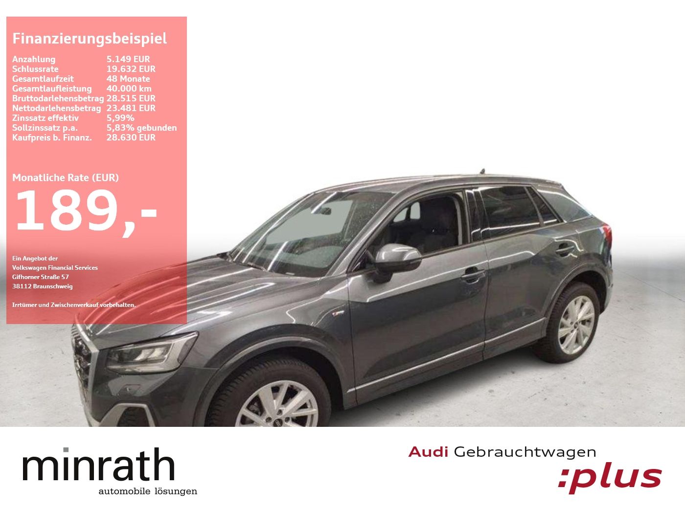 Audi Q2 30 TDI S-Line APP+VIRT+LED+PDC+Facelift
