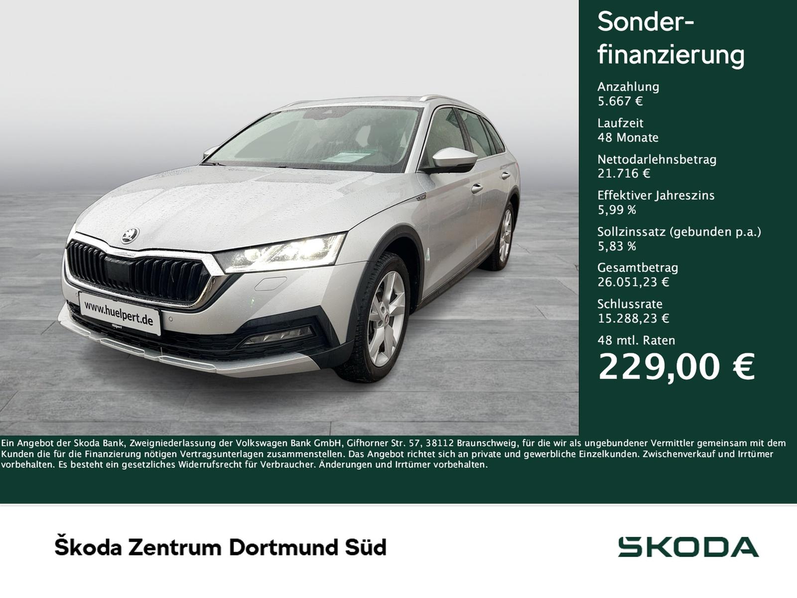 Skoda Octavia Combi 2.0 SCOUT 4X4 LM18 MATRIX CARPLAY