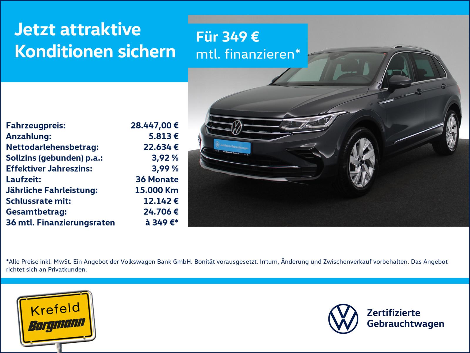 Volkswagen Tiguan 2.0 TDI Elegance 4Motion MATRIX-LED PANO