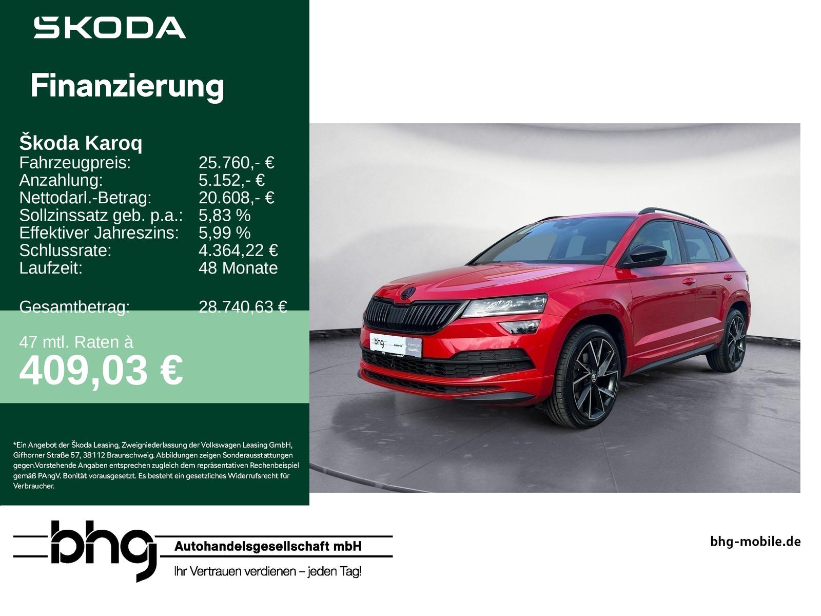 Skoda Karoq 2.0TSI 4x4 DSG Sportline Business Navi ACC