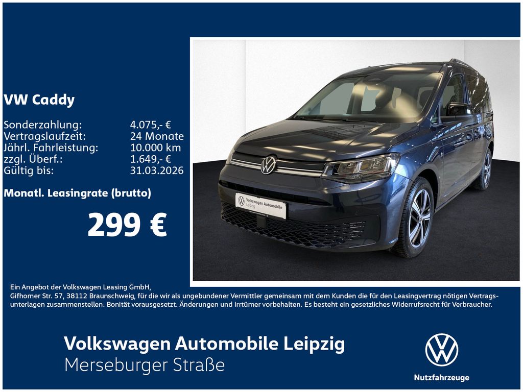 Volkswagen Caddy ENERGY 1.5 l TSI 85 kW Presivorteil 4820€