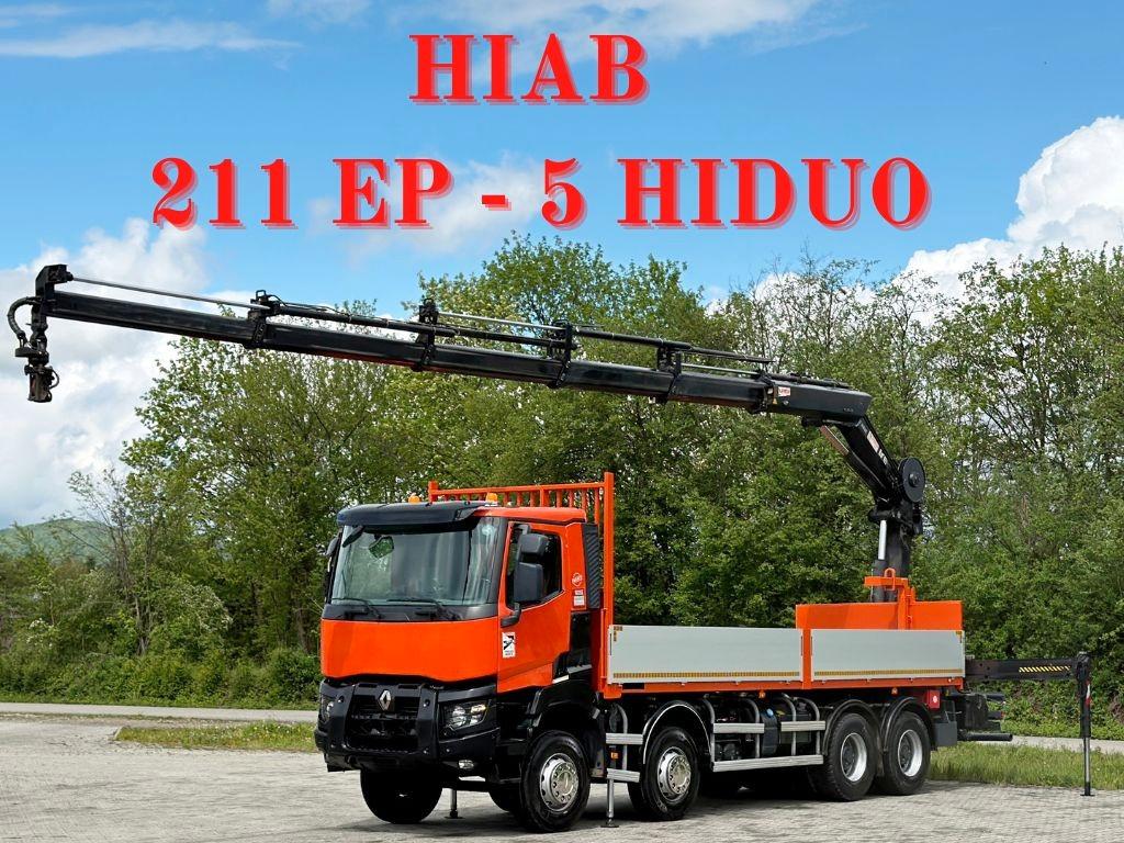 Renault K 430 * HIAB 211 EP - 5 HIDUO+ FUNK * 8x4