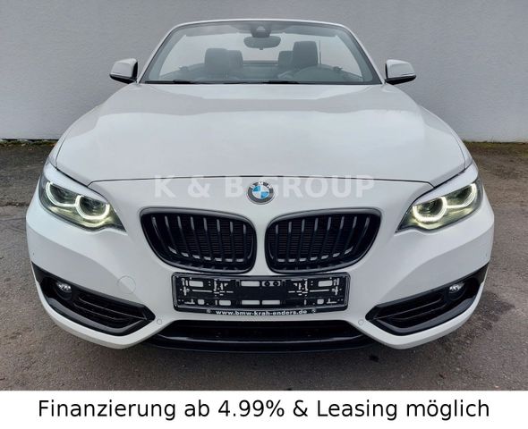 BMW 218I CABRIO SPORT LINE°LED°PDC°LEDER°NAVI°HARMAN