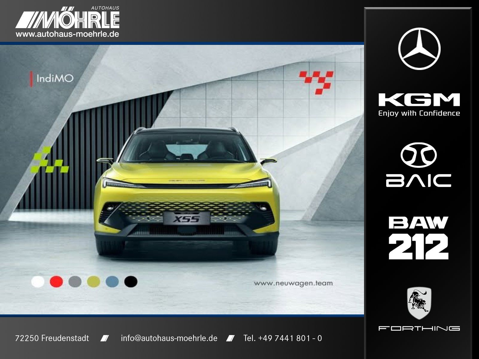 BAIC Beijing X55 360° Kamera Panorama-SHD LED PDC