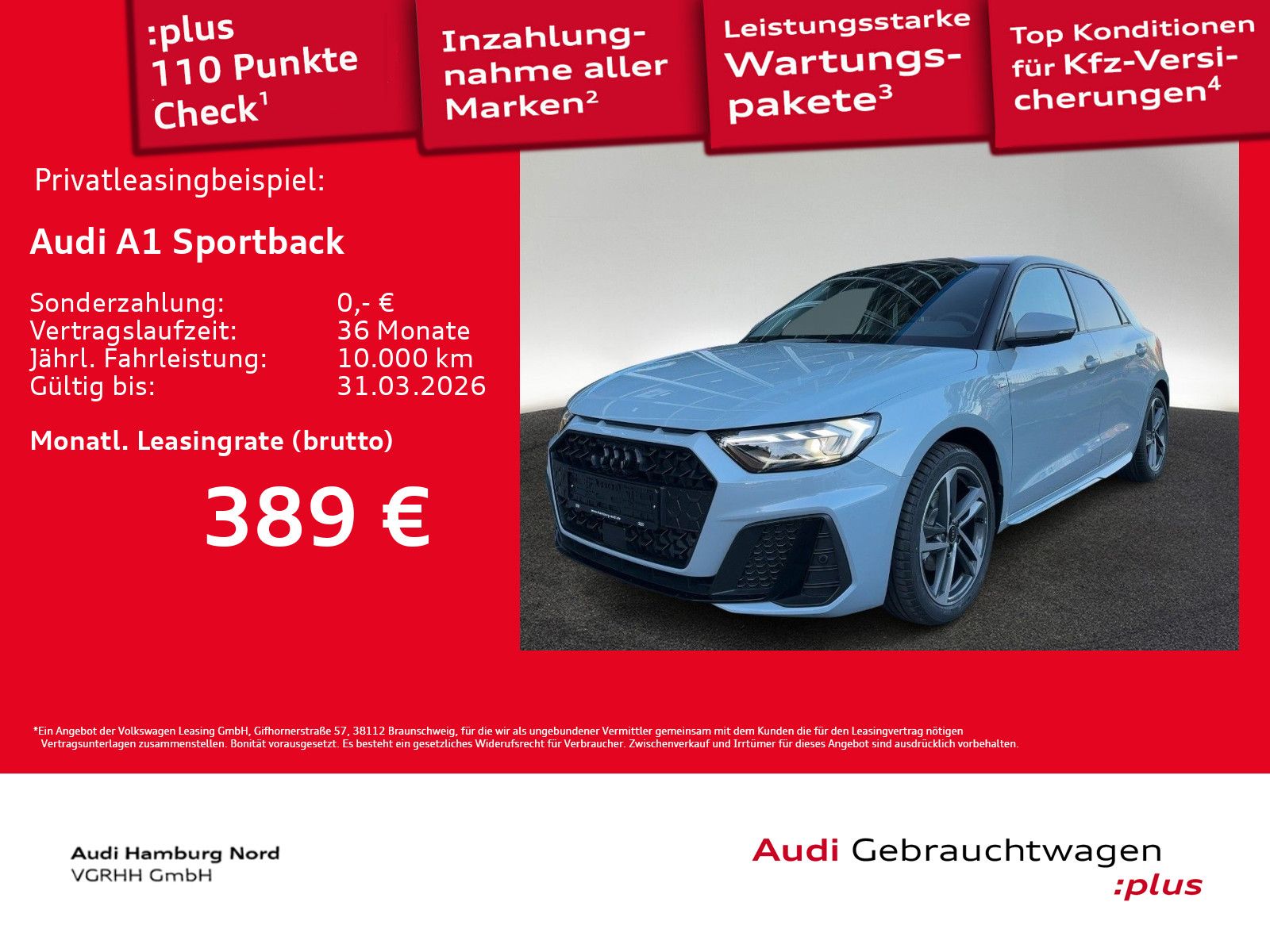Audi A1 Sportback 30 TFSI S line S tronic ACC CarPlay