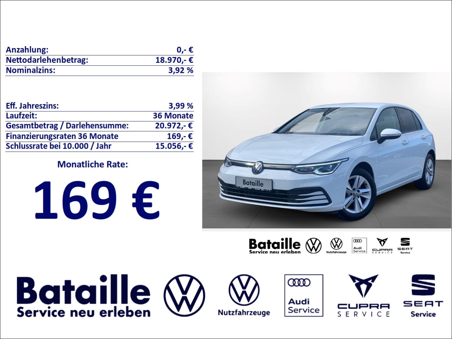 Volkswagen Golf VIII 1.5 TSI Life Navi Rückfahrkam. SHZ