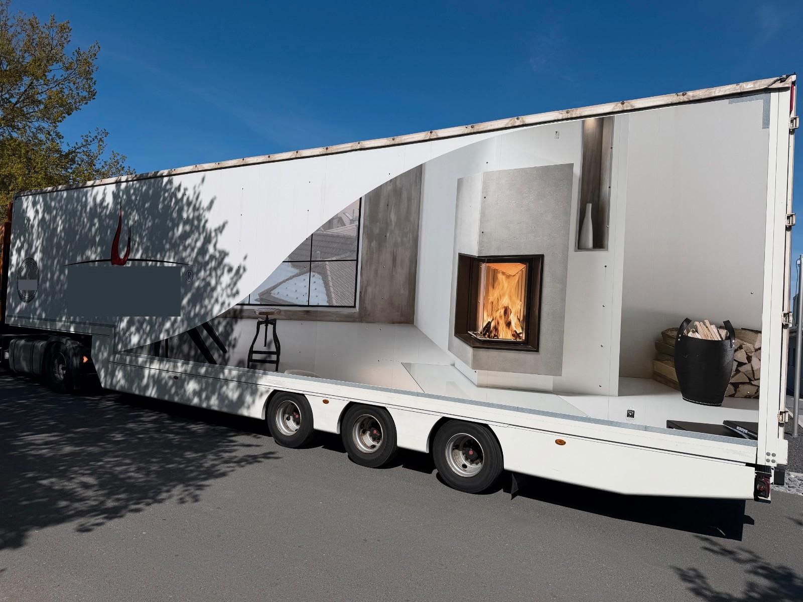 Andere WEKA 3 Achser Koffer, Schwanehals, Edscha