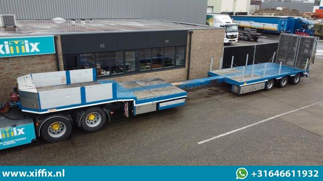 LinTrailers 3-achs. Teleskop. Semi mit Rampen // 3x gelenkt