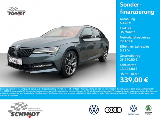 Skoda Superb Combi 2.0 TDI Sportline DSG MATRIX FSH