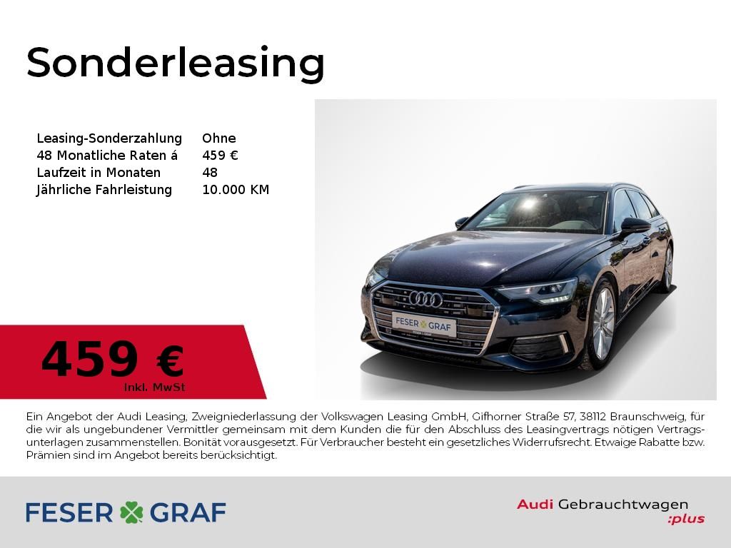 Abbildung Leasingangebot Audi A6 Av. 45 TDI qu. S tronic design/LED/RFK/Navi+/