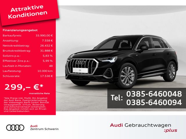 Q3 35 1.5 TFSI S line KAMERA NAVI AHK ACC LED