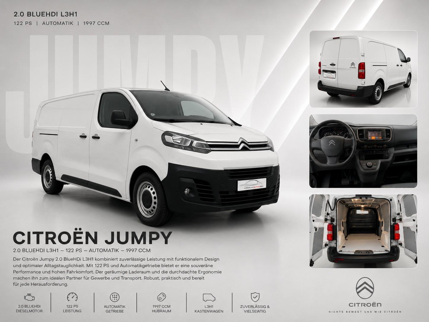 Citroën Jumpy 2.0 BlueHDi XL L3H1 *KLIM*SHZ*TEMP*PDC*CAM