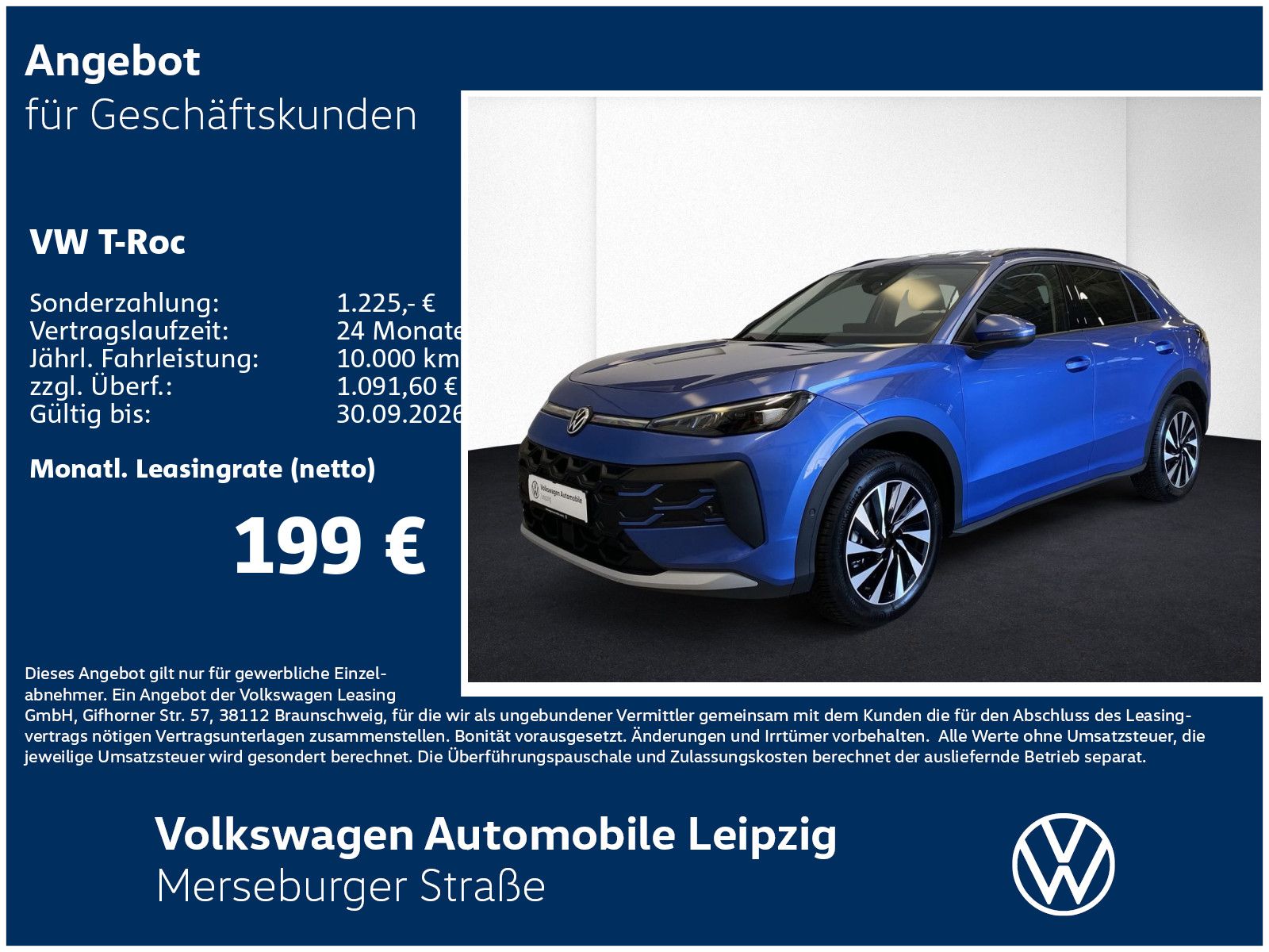 Volkswagen T-Roc Life 1.5 eTSI 85 kW Preisvorteil 7278 €