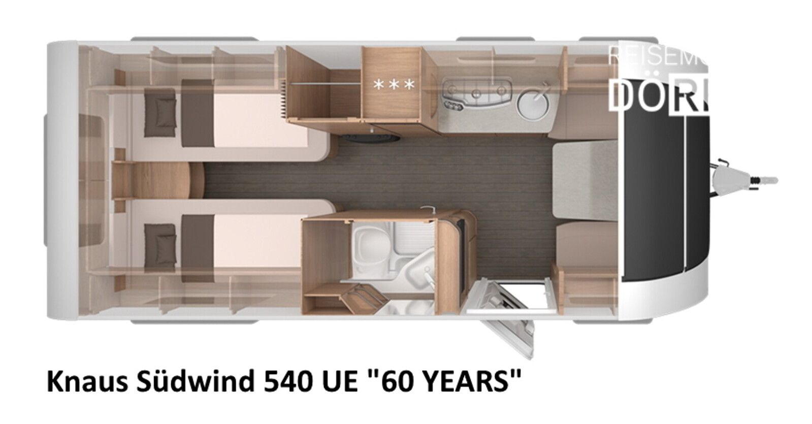 Fahrzeugabbildung Knaus Südwind 60 YEARS 540 UE Einzelbetten + Mover