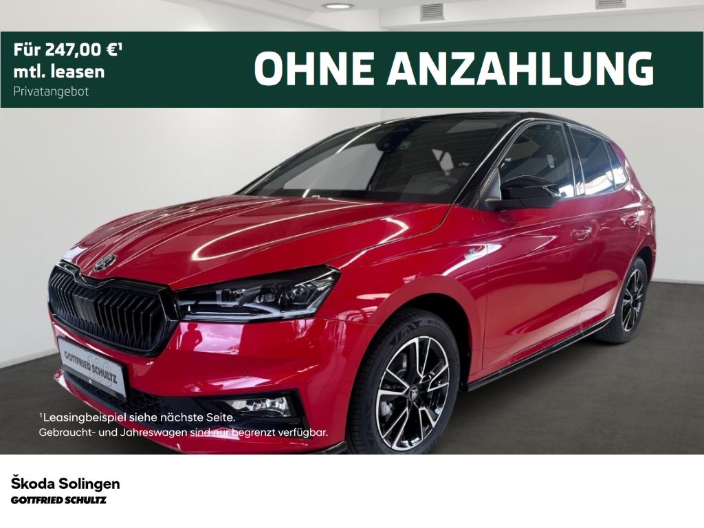 Skoda Fabia 1.0 TSI DSG Monte Carlo Fahrassistenz Lich