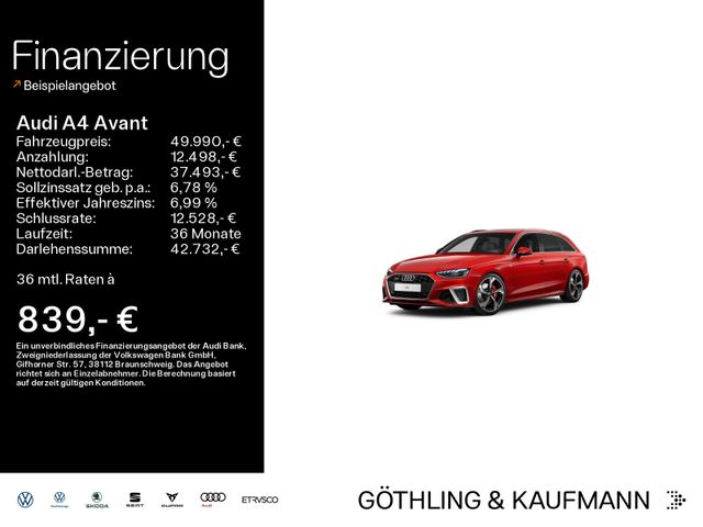 Audi A4 Avant 40 TFSI qu 2x S line S tro*Pano*LED*Vir