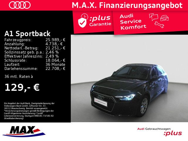 A1 Sportback 30 TFSI ADVANCED LED+KAMERA+VCP+ACC