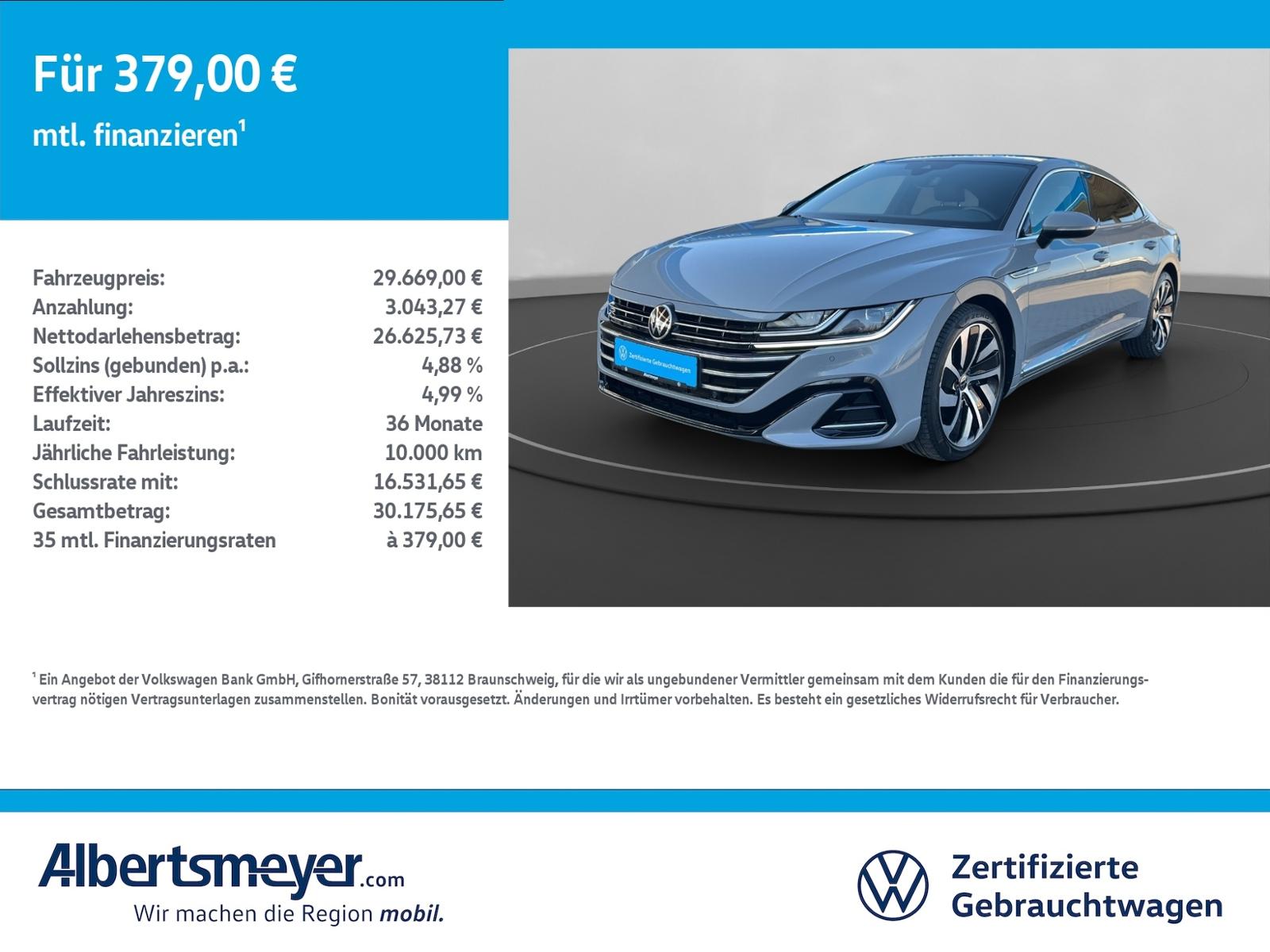 Volkswagen Arteon 2.0 TSI R-Line +DSG+PANORAMA+NAVI+KLIMA++