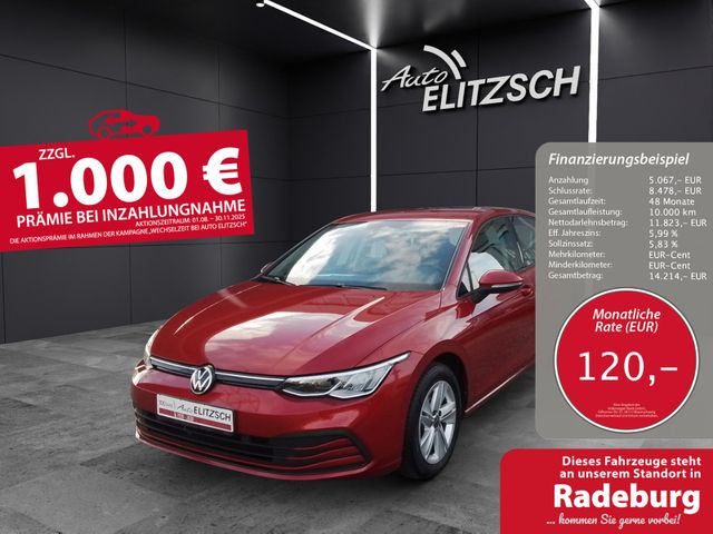 Volkswagen Golf VIII TSI Life LED ACC AID NAVI PDC SHZ LM