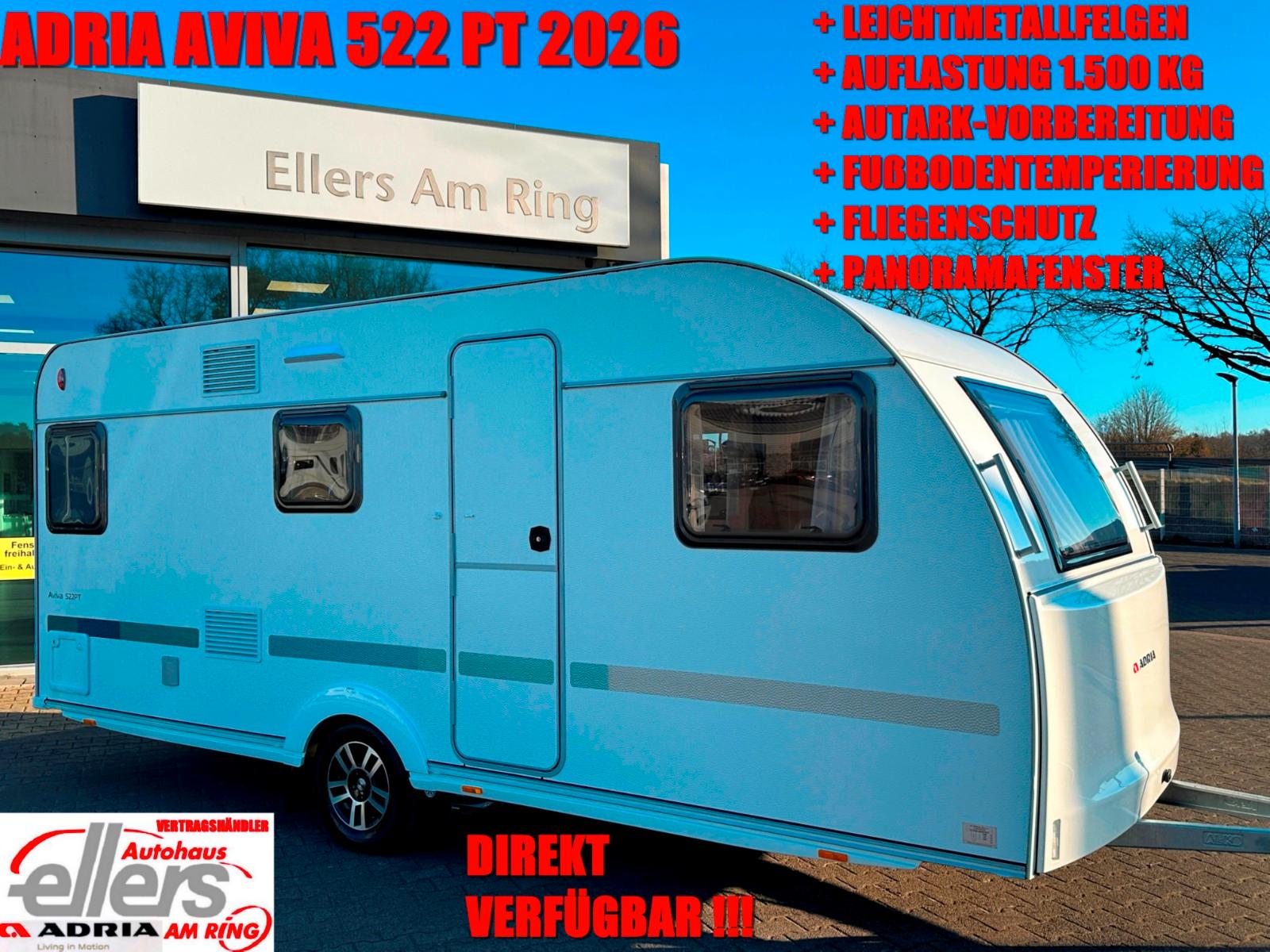 Adria AVIVA 522 PT FUBO AUTARKV PANO FLIEGENSCHUTZ LM