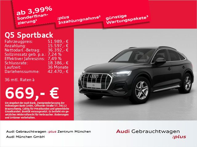 Audi Q5 Sportback 40 TDI qu. S tronic Pano/LED/Navi+/