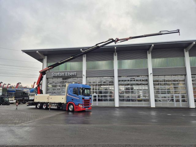 Scania R 450 6x2 Kran Fassi 295 JIB Seilwinde Funk