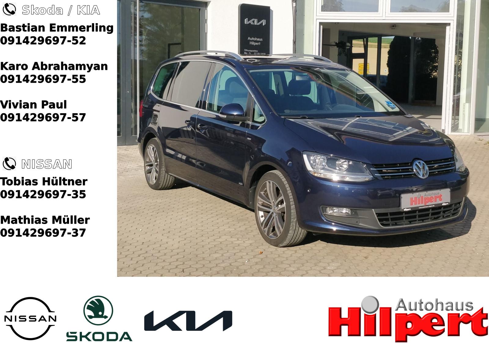 Volkswagen Sharan 2.0 TDI 177PS 7SITZ AHK PANO NAVI PDC RFK