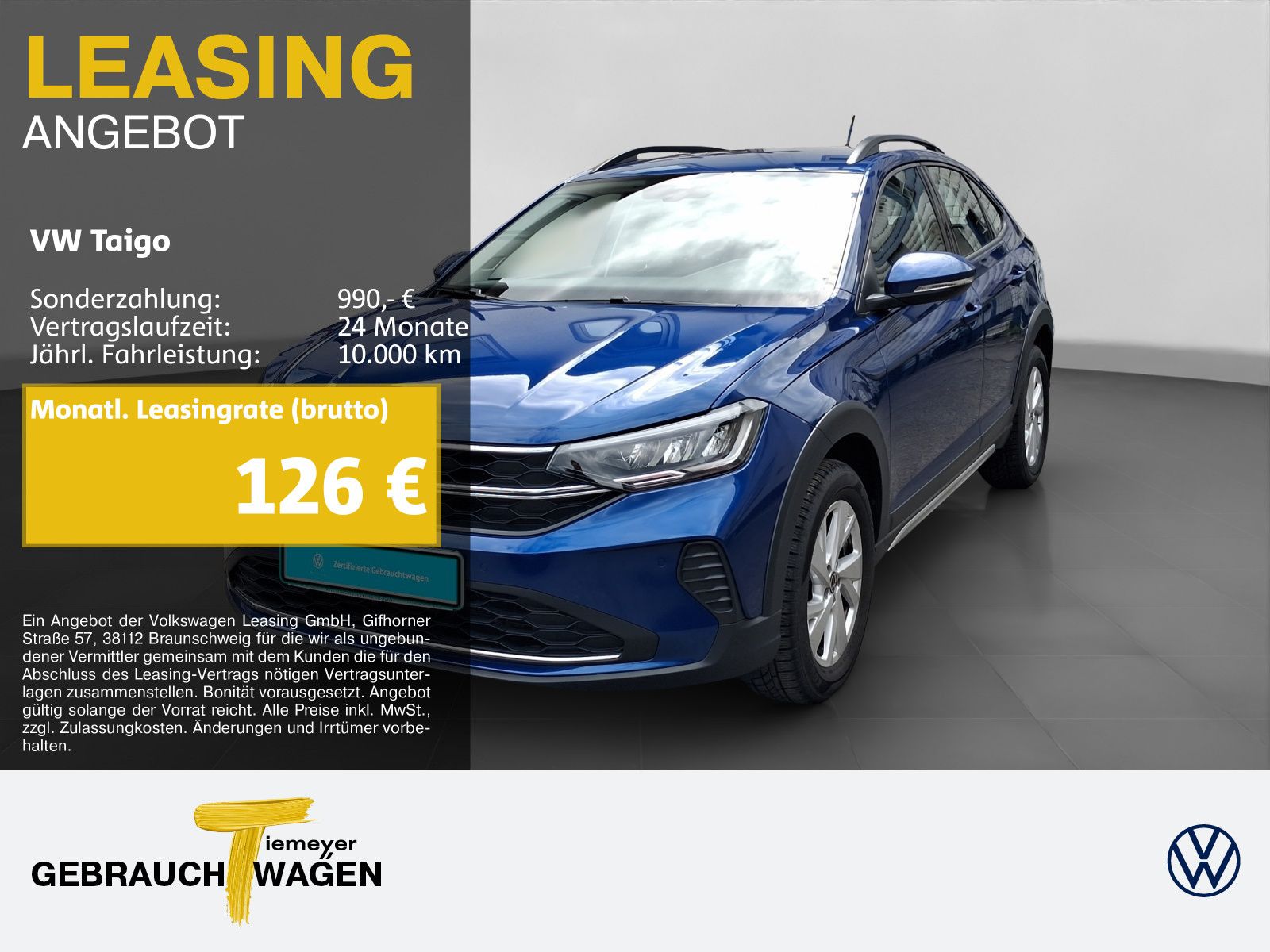 Volkswagen Taigo 1.0 TSI LIFE LED AHK APP-CON SITZHZ