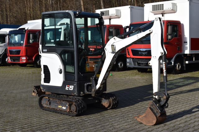 Bobcat E19/Minibagger,SW,Löffel,Gummikette,1400Bts