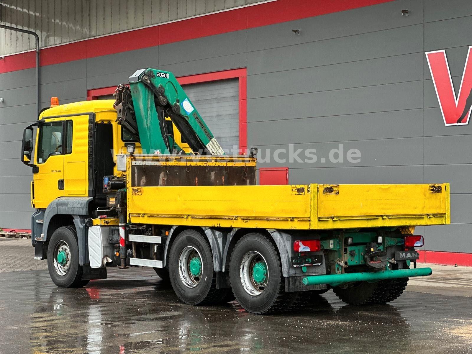 MAN TGS 26.480 6x6H BL Pritsche HMF 2020 K3 LK