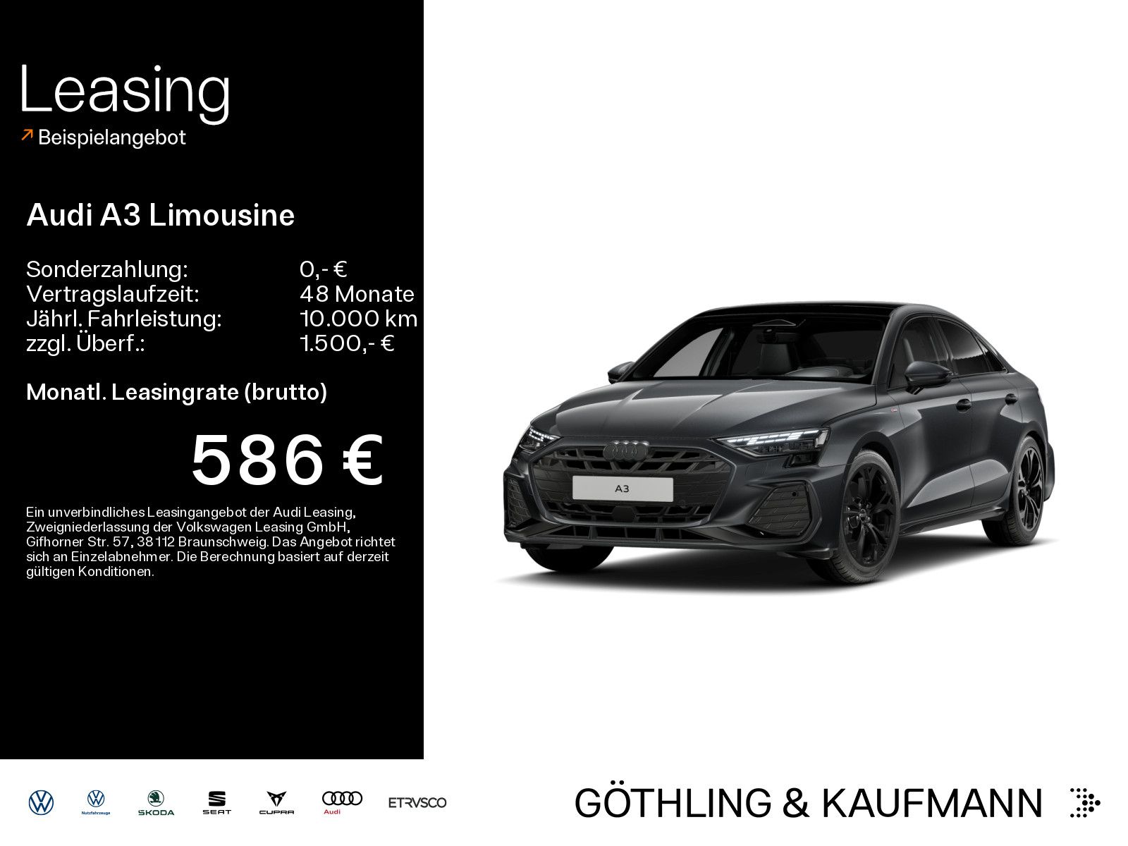 Audi A3 Limousine S line TFSI quattro 150 kW  tronic*