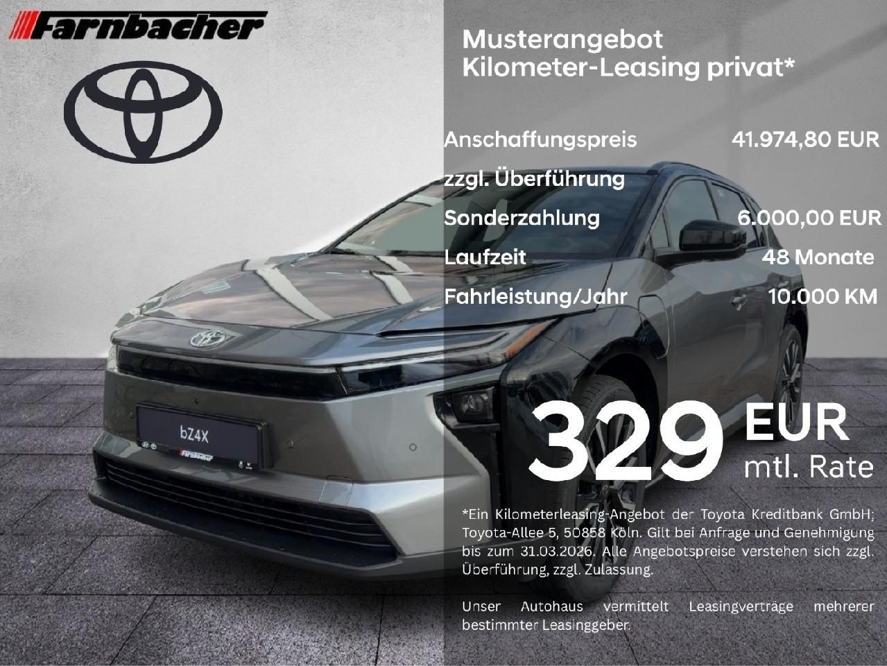 Fahrzeugabbildung Toyota bZ4X AWD Lounge *Leder+Pano+JBL+360+252kW