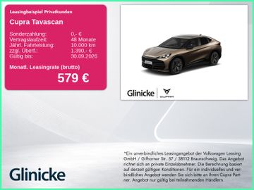 Cupra Leasingangebot: Cupra Tavascan VZ 4Drive 250 kW 77 kWh Extreme Pack