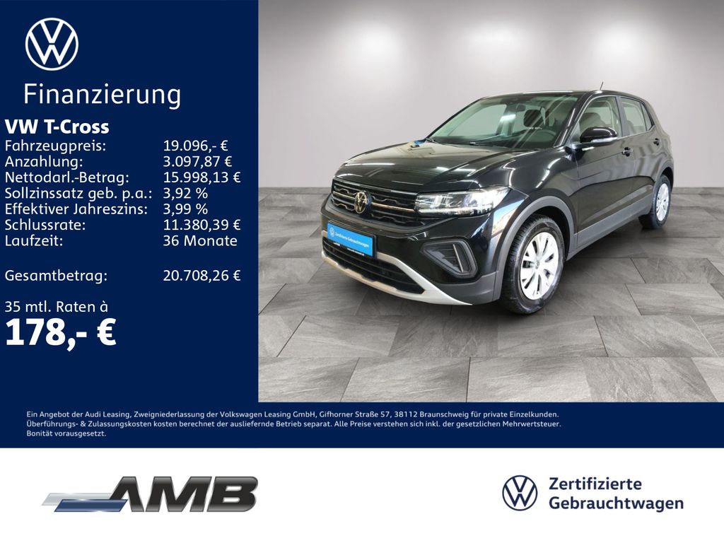 T-Cross 1.0 TSI LED/digi.C/Sitzhzg/bis07.2030Gar