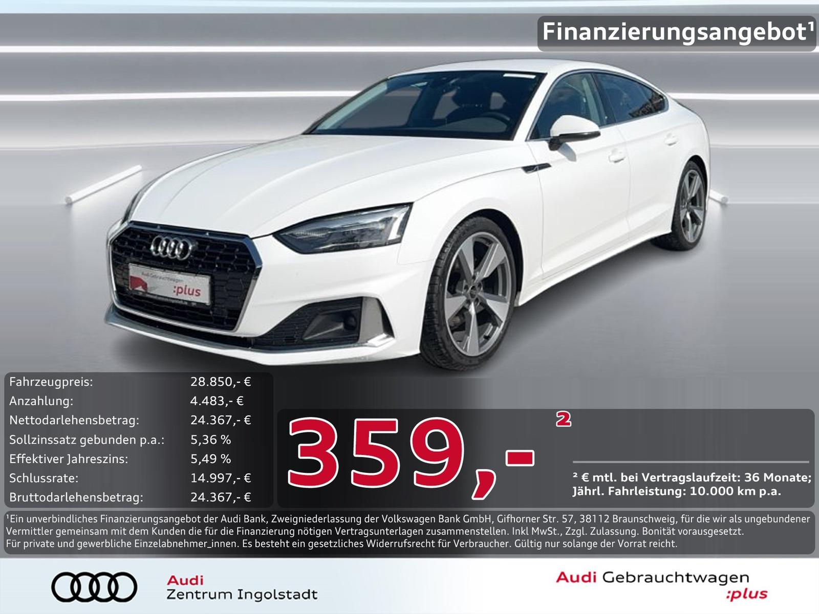 Audi A5 Sportback TDI advanced Navi+ SHZ LED DAB 19"