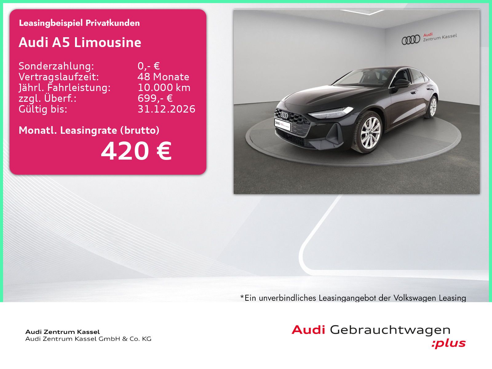 Audi A5 Limousine TDI Matrix Tech+ Navi Kamera