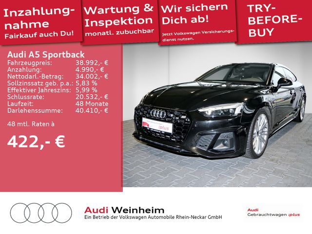 Audi A5 Sportback 40 TDI quattro S-line Matrix-LED Le