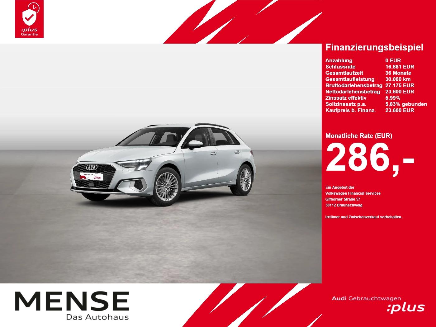 Audi A3 Sportback 30 TDI S tronic advanced ACC LED LM