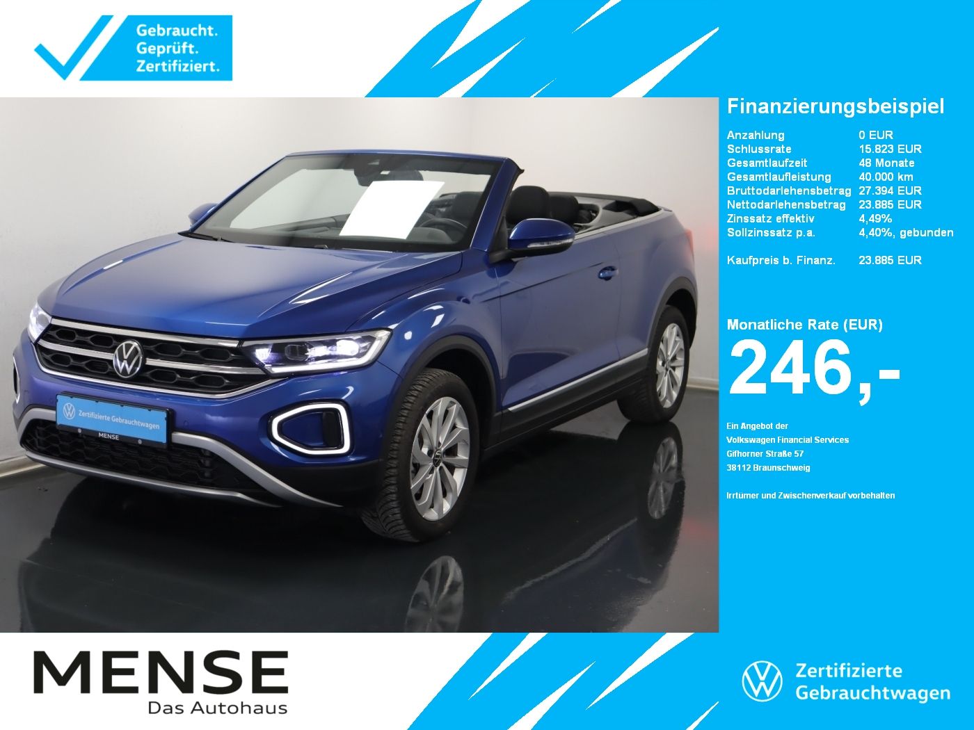 Volkswagen T-Roc Cabriolet 1.0 TSI Style |FLA|ACC|VirtualCP