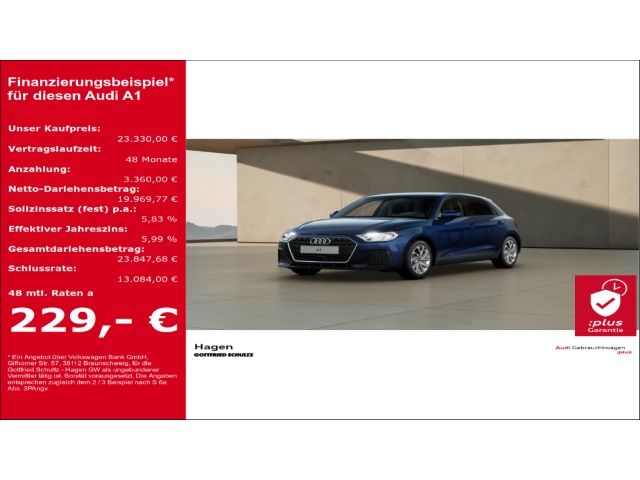 Audi A1 Sportback 25 TFSI S-tronic LED MMI SHZ DAB ad