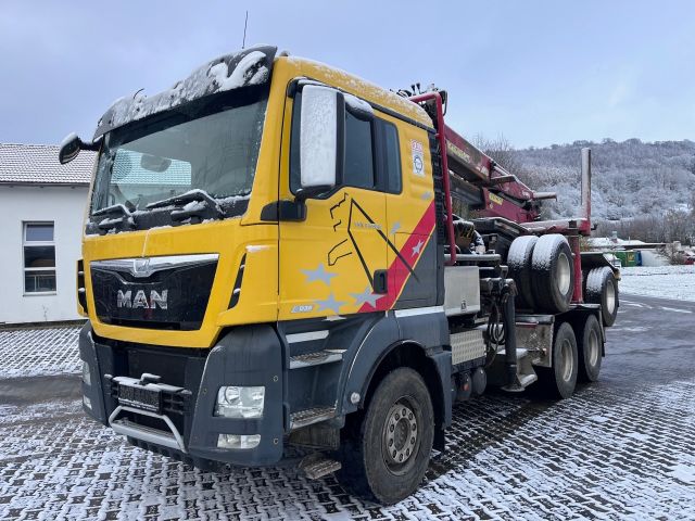 MAN TGX 33.560  6x4 /Langholz/Nachläufer/Kremer