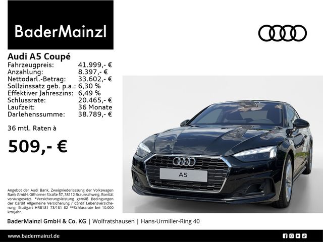 Audi A5 Coupé 35 TFSI Leder,Virt.,Matrix,SHZvh,AssPa.