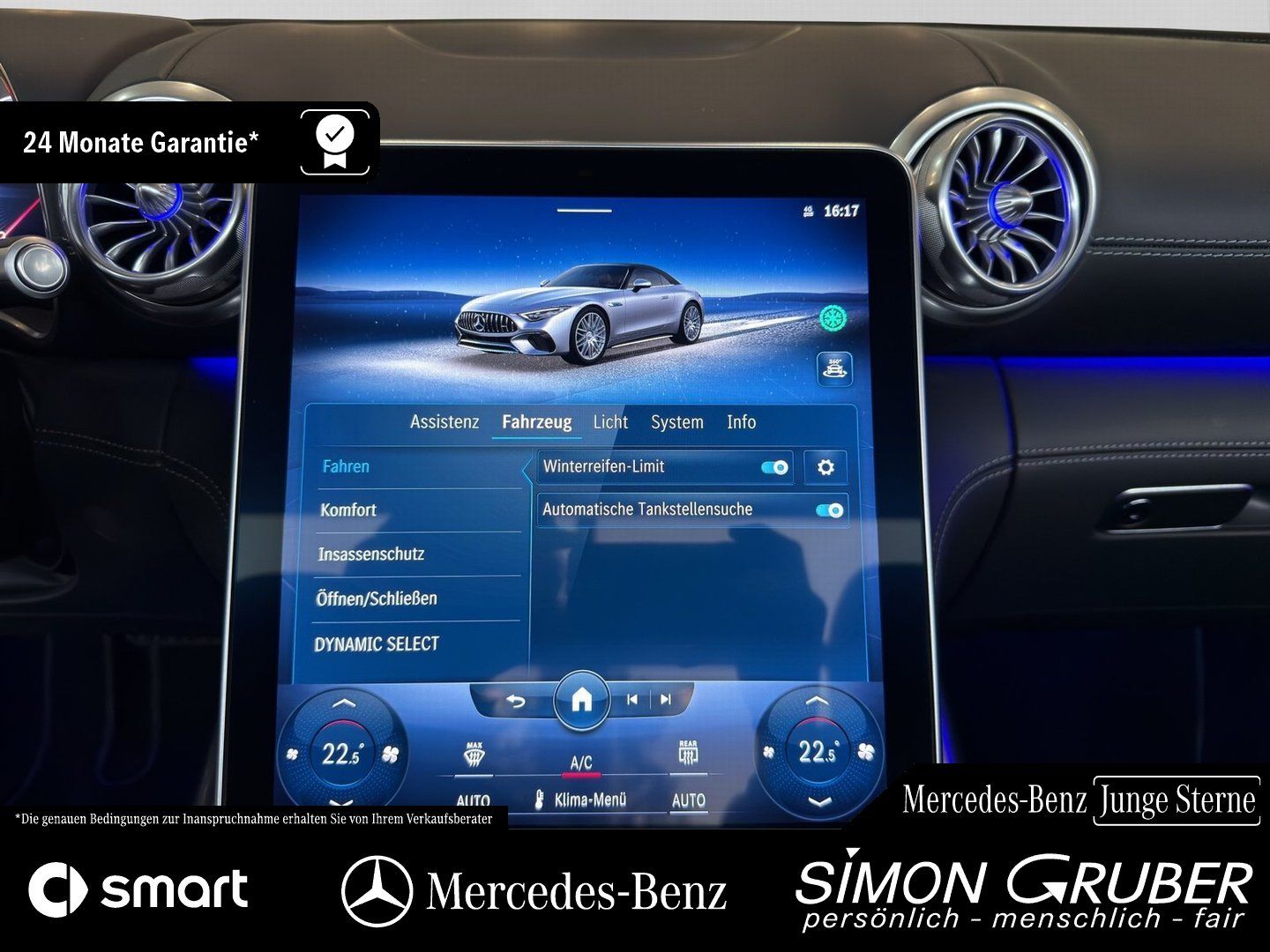 Fahrzeugabbildung Mercedes-Benz SL 55 4M+ AMG Burm Sitzklima Massage Nappa